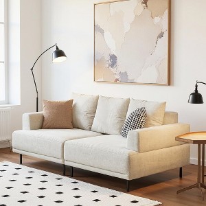 Gaoyangjiaju 82.67 Inch Linen Sofa with Metal Legs for Living Room - 1 of 4