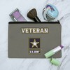 U.S. Army Veteran Logo Makeup Cosmetic Bag Organizer Pouch - 2 of 4