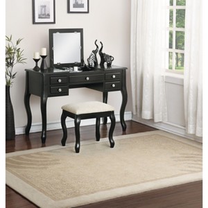 NicBex Vanity Desk with Mirror Dressing Table with Flip-top Mirror, Storage Drawers, Makeup Desk with Tufted Seat Stool for Apartment - 1 of 4