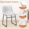 Gikpal Barstools, Counter Height Bar Stools with Back, Modern PU Leather Armless Chairs with Footrest and Metal Legs, for Kitchen Living Room Pub - 4 of 4