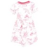 Hudson Baby Infant and Toddler Girls Cotton Dresses, Pink Fairytale Princess - 3 of 4