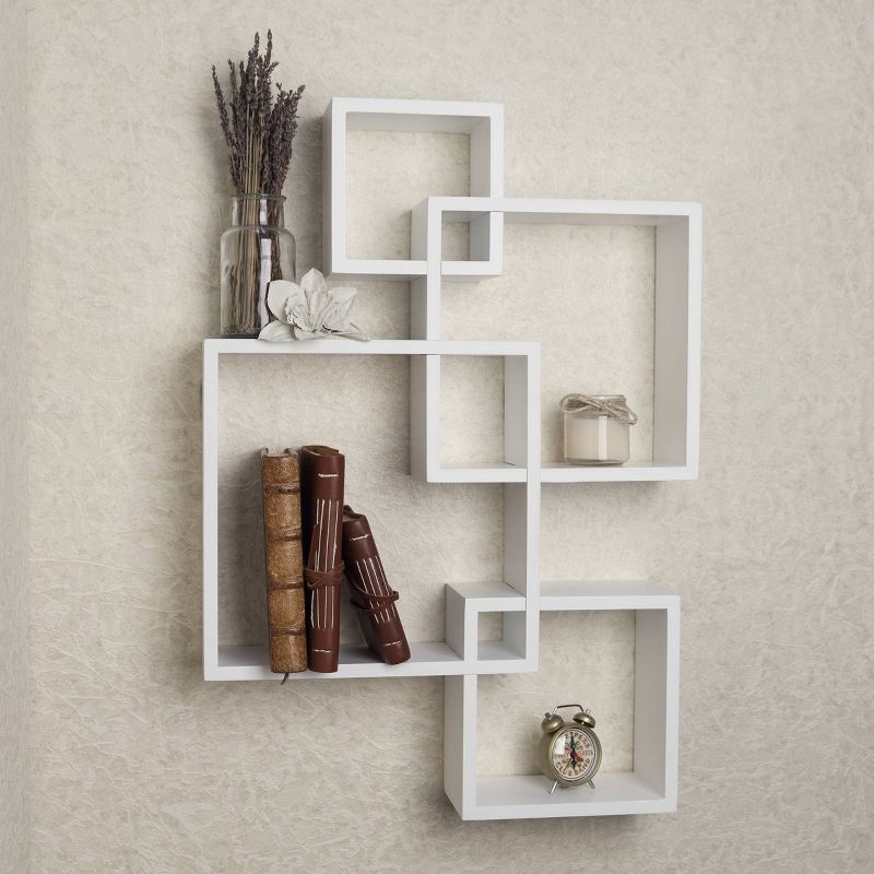
25.5" x 17.75" Intersecting Cube Wall Shelf - Danya B., 3 of 14