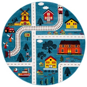 Carousel Kids CRK197 Power Loomed Indoor Rugs - Safavieh Kids - 1 of 4