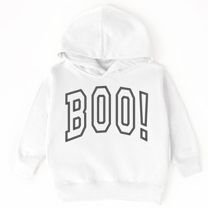 Embroidered Boo Arched - Toddler Hoodie - 1 of 4