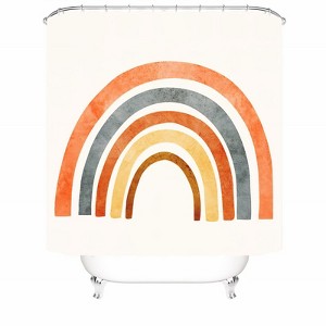 Rainbow Shower Curtains for Bathroom Waterproof Fabric Bath Curtain Durable Soft Stylish Bathroom Decor 72x72 Inch - 1 of 1