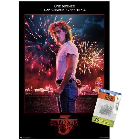 Netflix Stranger Things: Season 3 - One Sheet Wall Poster, 22.375 x 34,  Framed 