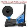 Kids Basketball Hoop, Portable Adjustable Height (5-7ft) Indoor Outdoor Play Set - PVC Backboard Steel Pole with Basketball Pump for Boys Girls - 3 of 4