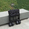Janey Serving Cart with All-Terrain Wheels, Extra Large Capacity Collapsible Wagon, Outdoor Furniture - The Pop Home - 2 of 4