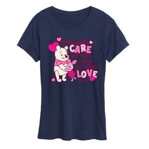 Women's - Winnie the Pooh - Care Too Much Called Love Short Sleeve Graphic T-Shirt - 1 of 4
