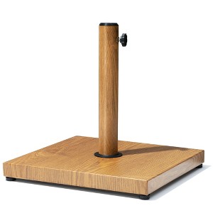 Pellebant Umbrella Base Holder Square 40lbs Weighted Stand for Outdoor Market Umbrella, Cement Concrete Steel - 1 of 4