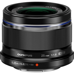 Olympus M.Zuiko Digital 25mm F1.8 Lens, for Micro Four Thirds Cameras (Black) - 1 of 1