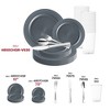 Smarty Had A Party Matte Charcoal Gray Plastic Wedding Set - 30 Sets - 4 of 4