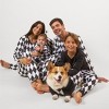 Leveret Matching Family Christmas Pajamas Black and White Argyle - 3 of 4