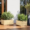 Christopher Knight Home Anna Outdoor Modern Lightweight Concrete Rectangle Planter Box (Set of 2) - 2 of 4
