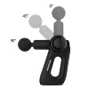 BRINJOY Black Mini Massage Gun (14.4×4.1×5.8in) – 5-Speed Cordless Fascia Gun with 4 Heads for Muscle Relief - 2 of 4