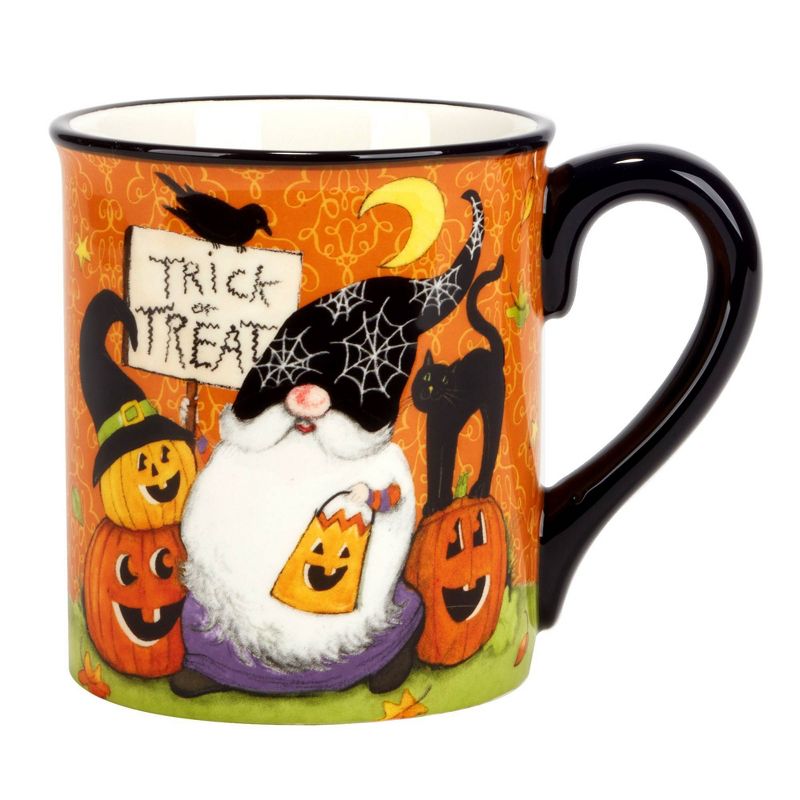 Set of 4 Halloween Gnomes 18oz Drinkware Mugs - Certified International, 5 of 7