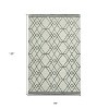 Ivory And Gray Wool Geometric Hand Hooked Area Rug - 3 of 4