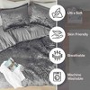 BAGOKIE 2/3 Pieces Velvet Bed in a Bag Comforter Set - 3 of 4