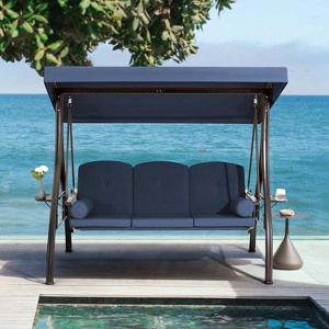 EROMMY 3 Seat Outdoor Porch Swing Chair - 1 of 4