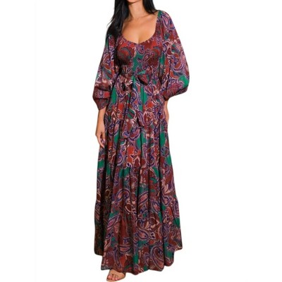Women's Darling Sensation Woven Maxi Dress - FLYING TOMATO