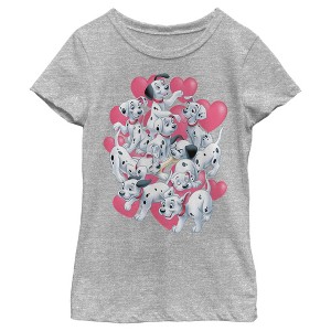Girl's One Hundred and One Dalmatians Puppy Dalmatian Love T-Shirt - 1 of 4