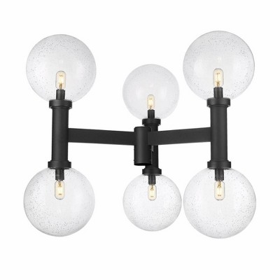 Z-Lite Laurent 6 - Light Post Light in  Black