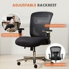 FURNIinspire Task and Office Chairs Tall Home Office Desk Chair Mesh Rolling Computer Chair with Lumbar Support, Black, 22"*18.5"*39.39" - 4 of 4