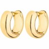 Gold Chunky Hoop Earrings Set for Women, 14K Gold Plated Twisted Huggie Hoop Earring, Thick Open Hoops Set Lightweight - 4 of 4