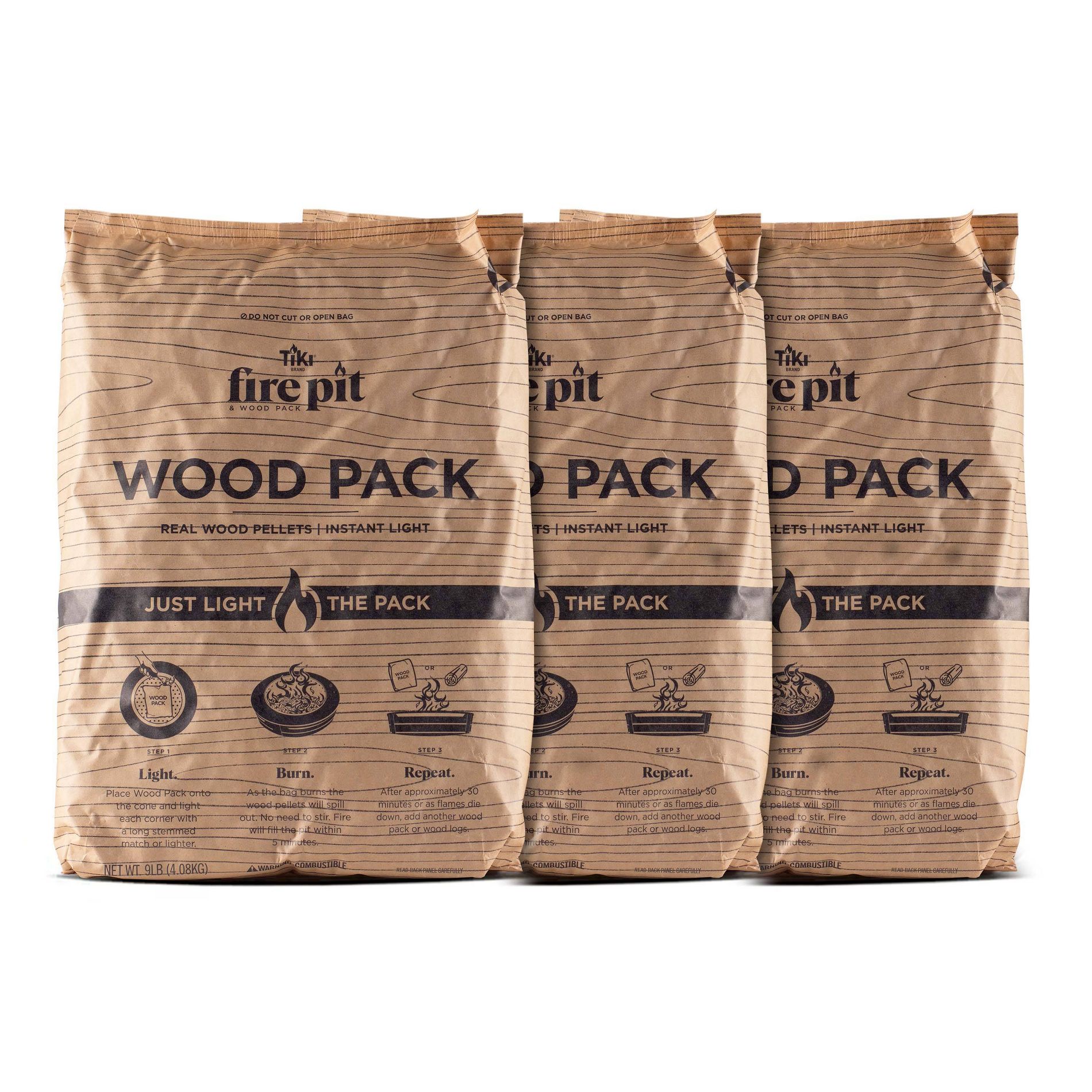 TIKI 3pk Wood