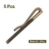 Unique Bargains Alloy Storage Clips for Food Bag Sealing Paper File Photo 5 Pcs - 3 of 4