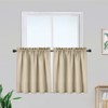 Waffle Weave Waterproof Small Curtain - Decorative Window Cover. Water-Resistant, Easy to Clean & Ideal for Kitchen, Bathroom, RV or Small Spaces - 4 of 4