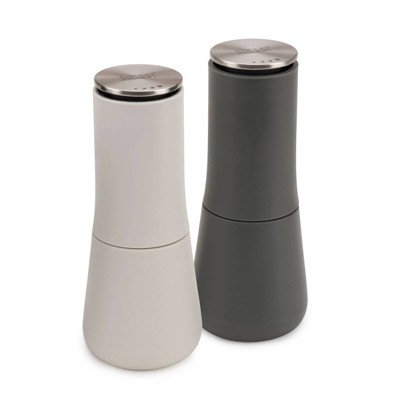 July Home Premium Gravity Electric Salt And Pepper Grinder, Battery  Operated, Led Light : Target