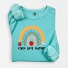 Simply Sage Market Teach Love Inspire Rainbow Lightweight Garment Dyed Sweatshirt - 2 of 4