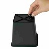 SEVOBAL Planters 6.3" Square Nursery Plant Pot With Drainage Holes Lightweight UV Resistant Durable And All Season (5 Pack), Black, 5.00"*5.00"*4.70" - 3 of 4