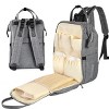 acxily Stylish Upgrade Diaper Bag, Multifunction Backpack, Travel BackPack Maternity Baby Changing Bags 20L Large Capacity - 4 of 4