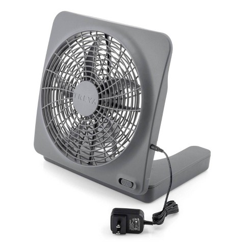 TREVA Battery Powered Fan 10 in. 2 Speed Portable Camping Personal