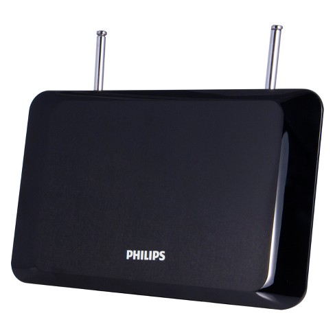 sólido Digital Cubo Philips Flat Panel Hd Passive Antenna - Black : Target