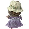 Doll Clothes Superstore Lavender Ruffles & Blooms: Frilly Skirt and Flower Trim Hat Set for 17.5 cm Labubu Dolls - 4 of 4