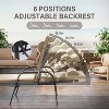 ALAULM Patio Chaise Lounge Set Outdoor Lounge Chair, Rattan Reclining Chair Adjustable Backrest, Pool Sunbathing Recliners with Folding Table - 4 of 4