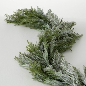 60"L Sullivans Artificial Norfolk Island Cedar Christmas Garland, Green, Indoor Christmas Decor - 1 of 4