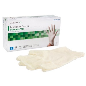 McKesson Confiderm Disposable Latex Exam Glove Standard Cuff Length Size Small - 1 of 4