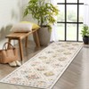 Modern Area Rug Elegant Floral Durable Stain-Resistant Fabric Washable Waterproof Perfect Rug for Living Room Bedroom - 2 of 4