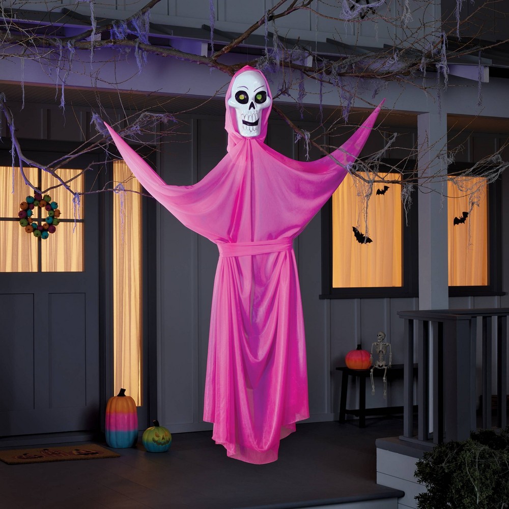 Photos - Other Decoration 65" Black Light Responsive Pink Ghoul Halloween Decorative Prop - Hyde & E