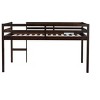 Sapphtopaz Twin Size Loft Bed, Rubber Wood Loft Bed Frame with Strengthened Slats, Ladder, Guardrail, Bed Frame for Kids,Teens,Box Spring Not Required - 4 of 4