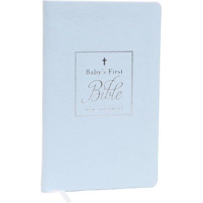 Kjv, Baby's First New Testament, Leathersoft, Blue, Red Letter, Comfort Print - by  Thomas Nelson (Leather Bound)