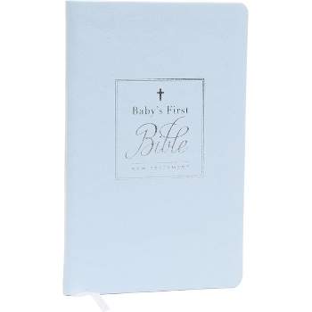 Kjv, Baby's First New Testament, Leathersoft, Blue, Red Letter, Comfort Print - by  Thomas Nelson (Leather Bound)