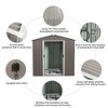6x5 FT Gray Metal Storage Shed - Outdoor Galvanized Iron with Sliding Doors, Weatherproof & Secure for Garden Tools (Complete DIY Kit Included) - 4 of 4