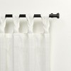 Exclusive Home Hazel Light Filtering Braided Top Curtain Panels, 50"x96", Linen, Set of 2 - 3 of 4