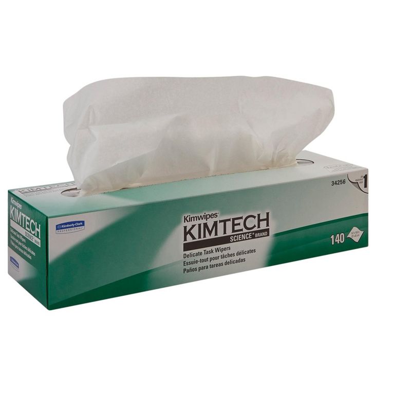 Kimtech Science Kimwipes Disposable Task Wipers 14-7/10 x 16-3/5" 34256, 140 Ct, 1 of 4