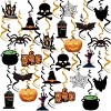 Racxily 36Pcs Halloween Hanging Swirl Decorations Skeleton Spider Ghost Spooky Ceiling Decor Double Sided Paper - 2 of 4